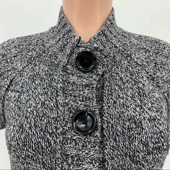 MICHAEL Michael Kors Marled Knit Short Sleeve Cardigan Sweater - Picture 9 of 15